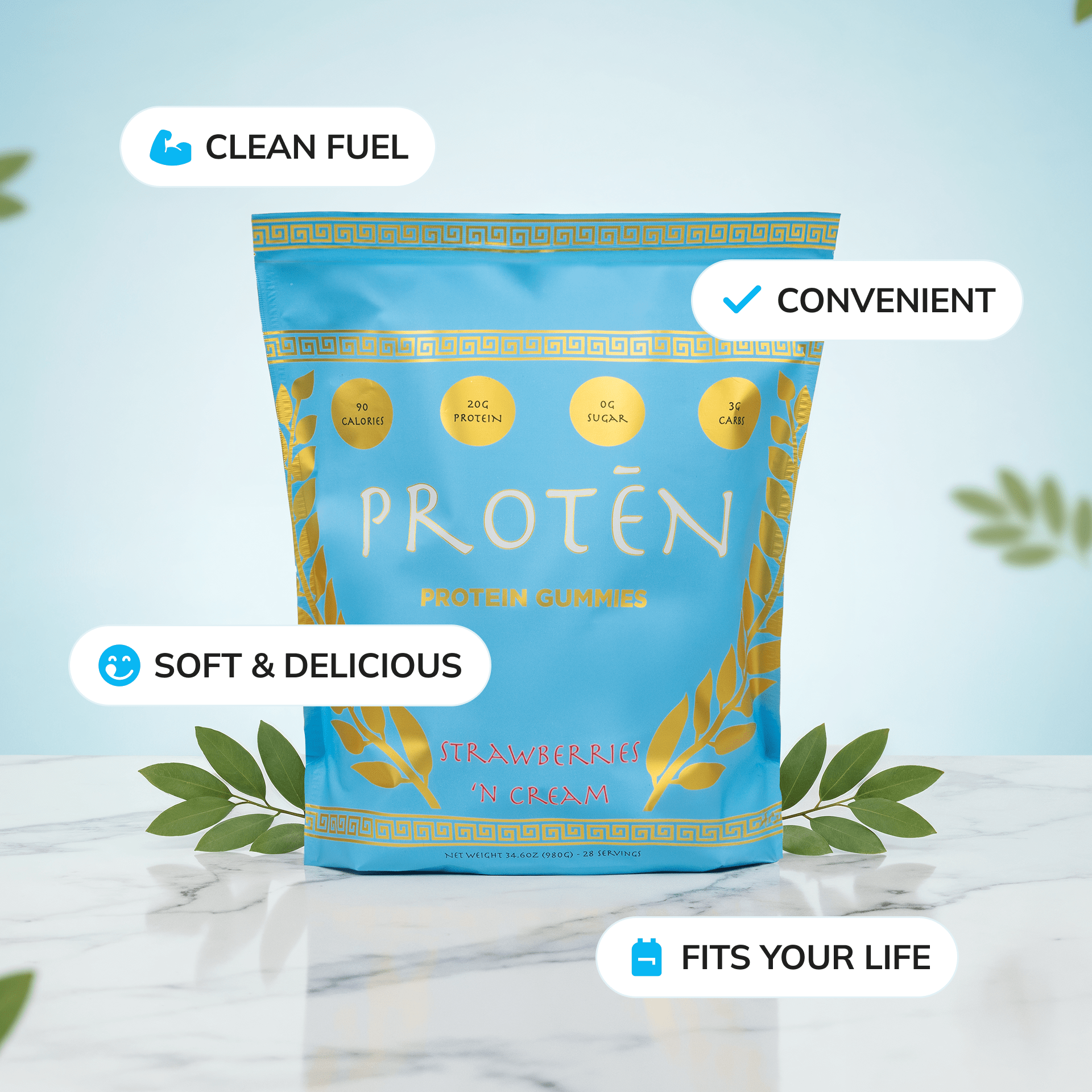 PROTĒN Strawberries N’ Cream 28 Count